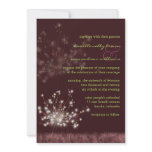 Twilight Dandelion Floral Formal Wedding Invites