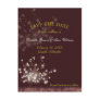 Twilight Dandelion Floral Save the Date Postcards
