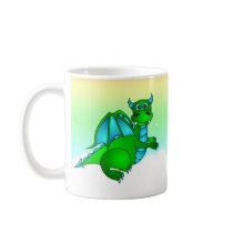 Twilight Flight - Cute Green & Blue Dragon Mug
