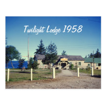 Twilight Lodge 1958 Postcard