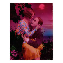 Twilight Lovers Vintage Tinted Postcard