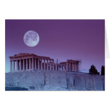 Twilight Parthenon Greeting Card