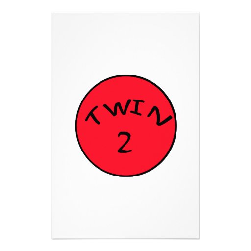 Twin 2 stationery design
