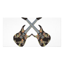 Twin Axes Custom Photo Card