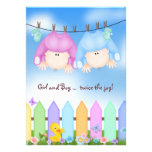 Twin Baby Shower Invites