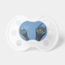 Twin Blue Monsters Pacifier