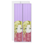 Twin bookmarks rack card design