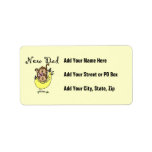 Twin Boy and Girl New Dad Gifts Personalized Address Labels