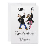 Twin Boy & Girl Graduates invitations