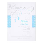 Twin Boys Baptism Invitation