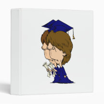 Twin Boys Graduating Vinyl Binders