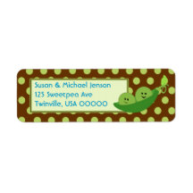 Twin Boys Return Address Avery Label