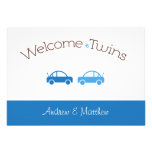 Twin Boys Shower/Party Invitation