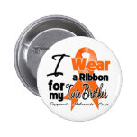 Twin Brother - Leukaemia Ribbon Buttons
