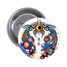 twin dragon buttons