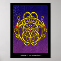 TWIN DRAGONS PRINT