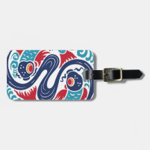 Twin Fish Bag Tag