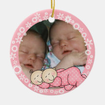 Twin Girls 1st Christmas Ornament