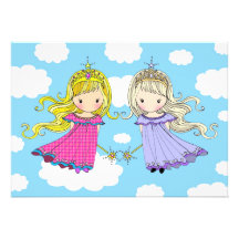 Twin Girls Birthday Party Invites