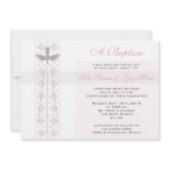 Twin Girls Christening  Invitation