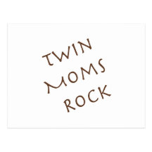 Twin Moms Rock Postcard