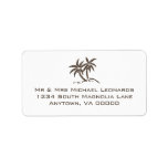 Twin Palm Tree RSVP Address Labels