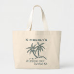 Twin Palm Trees Wedding Day Survival Kit Bag