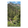 Twin Peaks Towers over Ouray, Colorado Customized Photo Card
