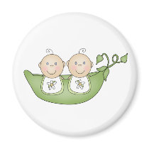 Twin Peas in a Pod Magnet