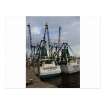 twin shrimp boat post cards