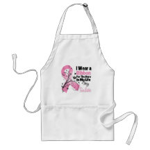 Twin Sister Hero in My Life Breast Cancer Aprons