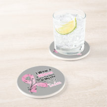 Twin Sister Hero in My Life Breast Cancer Drink Coasters