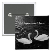 Twin Swans Button
