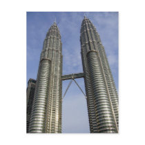 twin towers kl post card