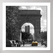 Twin Towers through Washington Square