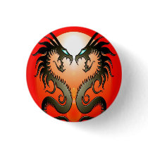 Twin Tribal Dragons Pin