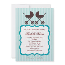 Twin Unisex Baby Shower Invitation