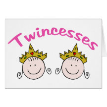 Twincess Graphic Greeting Card