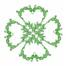 Twining Shamrock Acrylic Cut Out