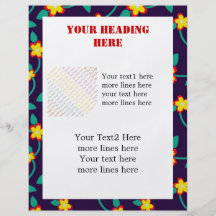 Twining Vines Bright custom Flyer Design