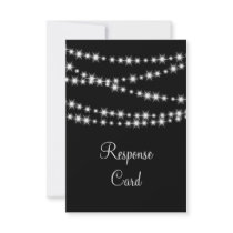 Twinkle Lights RSVP with menu (black)