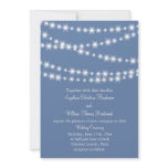 Twinkle Lights Wedding Invitation (powder blue)