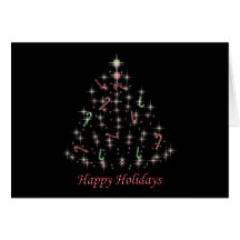 Twinkle Tree Holiday Greeting Card - Customized