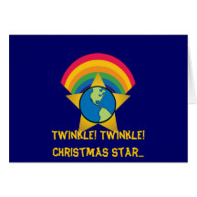 Twinkle Twinkle Christmas Star...-Customize Greeting Card