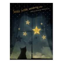 Twinkle, Twinkle, Wandering Star Post Card