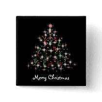 TwinkleTree Candycane and Ribbon Buttons