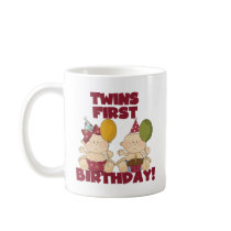 Twins 1st Birthday Boy/Girl T-shirts and Gifts Mugs