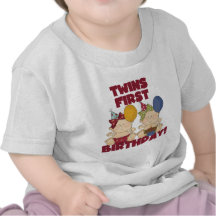 Twins 1st Birthday - Girls Tshirts and Gifts