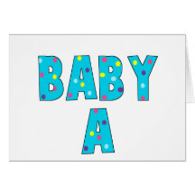 Twins Baby A Brights Cards