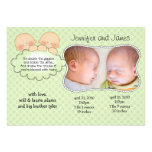 Twins Baby Announcement Cards